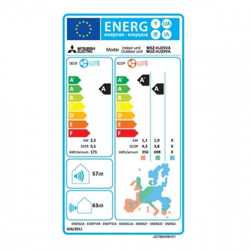 MITSUBISHI ELECTRIC MSZ/MUZ-HR 71 VF 24000 BTU - Image 3