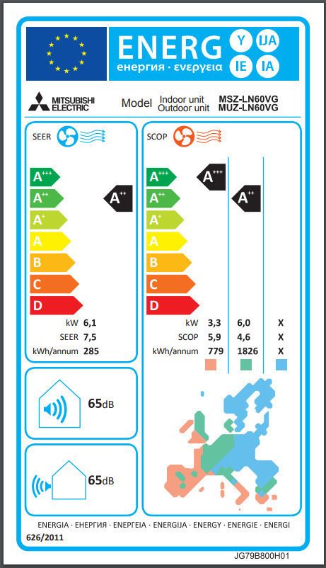 MITSUBISHI ELECTRIC MSZ/MUZ-LN 60 VGR RED 22000BTU - Image 3