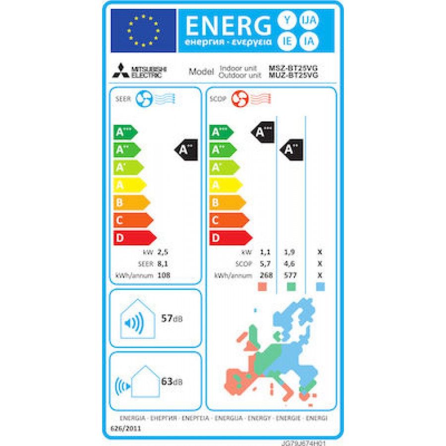 MITSUBISHI ELECTRIC MSZ/MUZ-BT 25 VGK 9.000 BTU - Image 4