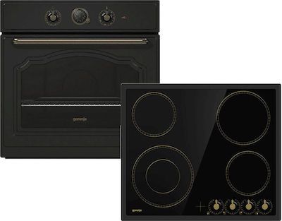 ΕΝΤΟΙΧΙΖΟΜΕΝΟ SET ΦΟΥΡΝΟΣ ΑΝΩ ΠΑΓΚΟΥ GORENJE BO7732CLB + ΕΣΤΙΑ EC642CLB