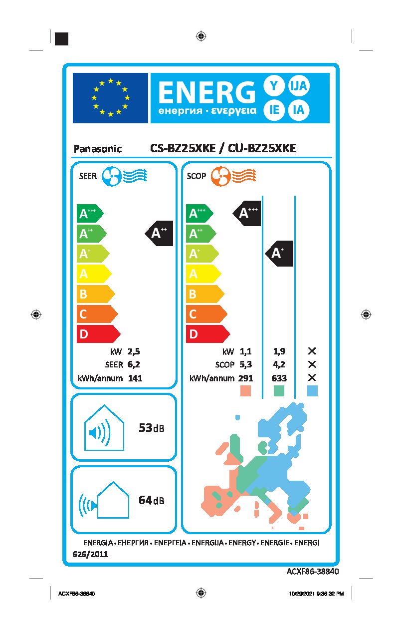 ΚΛΙΜΑΤΙΣΤΙΚΟ PANASONIC CS-BZ25XKE/CU-BZ25XKE BZ SERIES 9000 BTU - Image 3