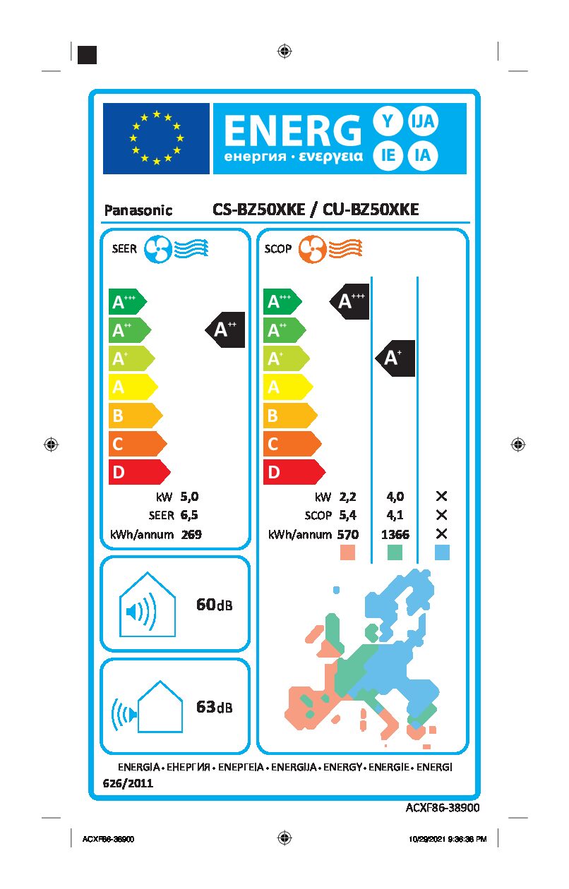 ΚΛΙΜΑΤΙΣΤΙΚΟ PANASONIC CS-BZ50XKE/CU-BZ50XKE BZ SERIES 18000 BTU - Image 3