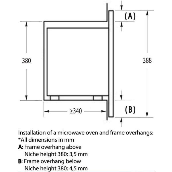 ΕΝΤΟΙΧΙΖΟΜΕΝΟΣ ΦΟΥΡΝΟΣ ΜΙΚΡΟΚΥΜΑΤΩΝ GORENJE BM201AM1X 800w, 20lt - Image 5