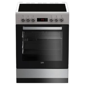 Ελεύθερη ηλεκτρική κουζίνα κεραμική Beko  FSM67320GXS 72lt