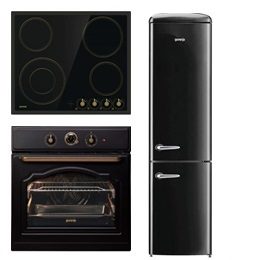 ΕΝΤΟΙΧΙΖΟΜΕΝΟ ΣΕΤ ΟΙΚΙΑΚΩΝ ΣΥΣΚΕΥΩΝ GORENJE ΦΟΥΡΝΟΣ ΑΝΩ ΠΑΓΚΟΥ GORENJE BO7732CLB + ΕΣΤΙΑ GORENJE EC642CLB + ΨΥΓΕΙΟΚΑΤΑΨΥΚΤΗΣ GORENJE RETRO ORK192BK